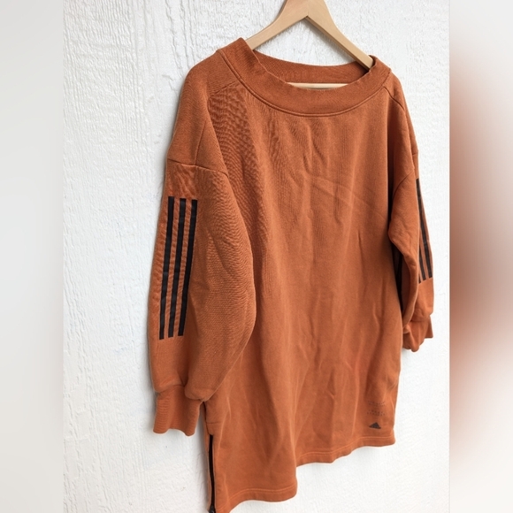 Adidas Orange Tunic Sweatshirt Dress Texas Longhorns Pullover Size Medium - Picture 4 of 6